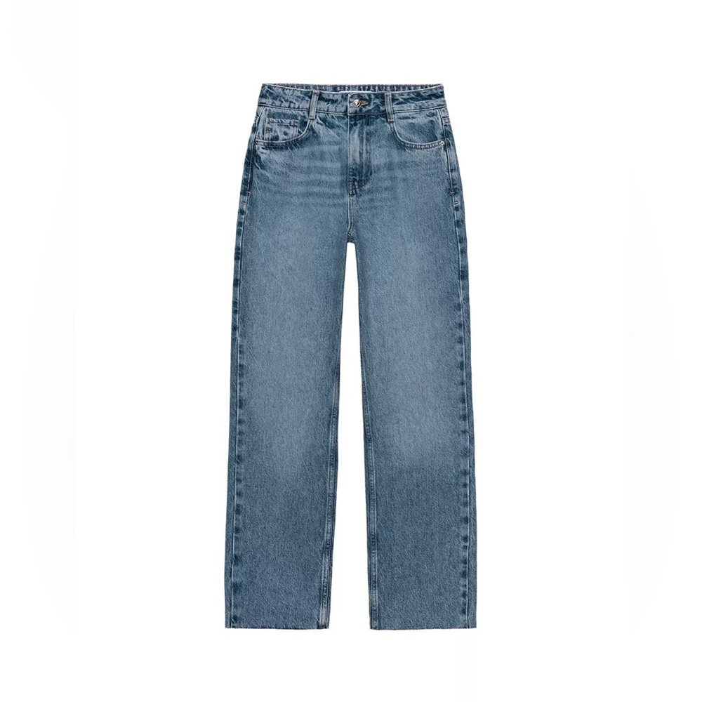 Zara Z.02 HIGH WAIST STRAIGHT ANKLE JEANS